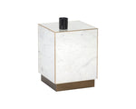 Daines End Table - White Marble