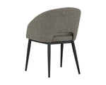 Thatcher Dining Armchair - Black  Antique Grey