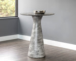 Shelburne Bar Table - Marble Look  Grey