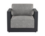 Tavira Armchair - Charcoal  Lanikai Salt And Pepper