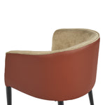 Asher Dining Armchair - Polo Club Toast / Dillon Chili