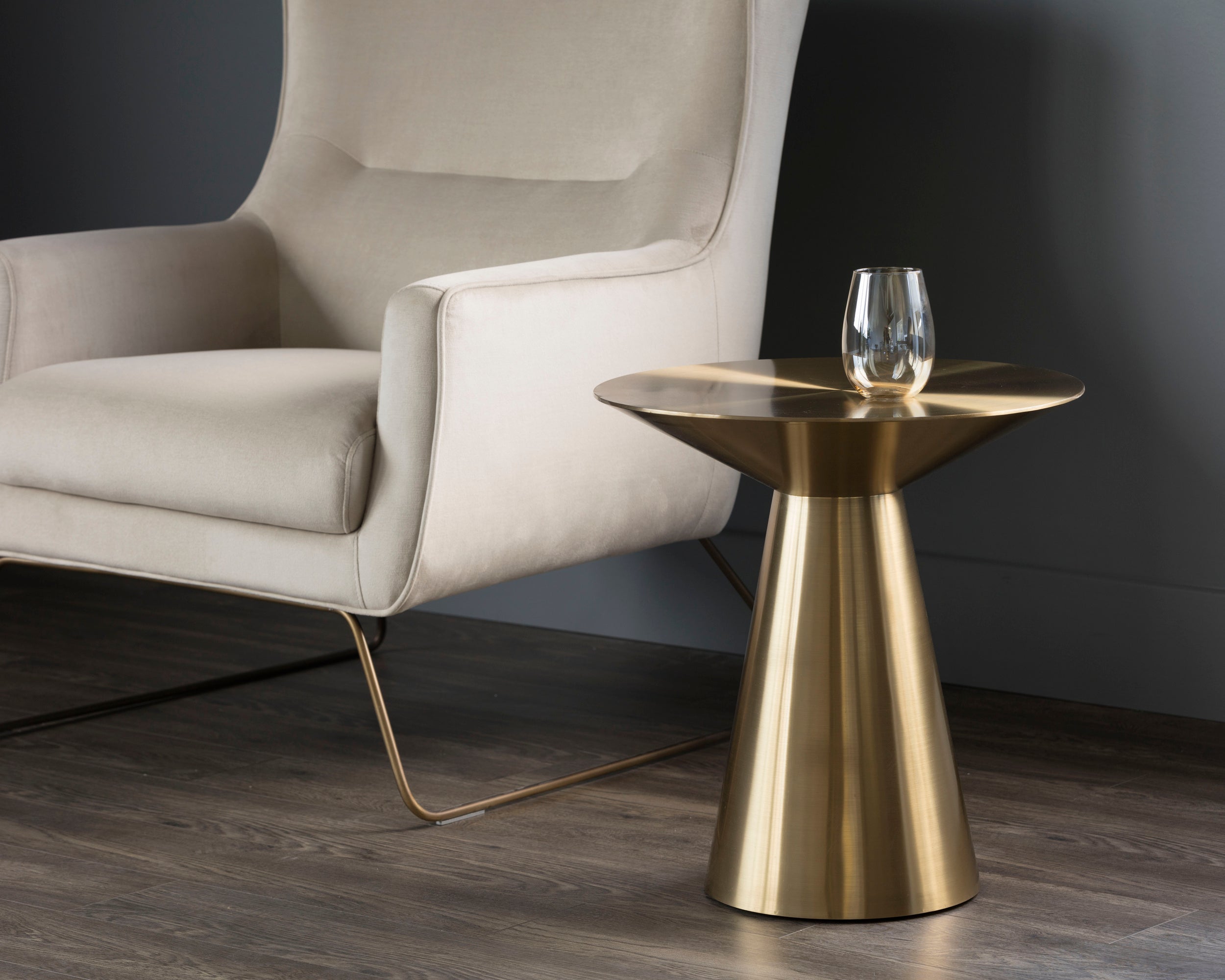 Carmel End Table - Yellow Gold