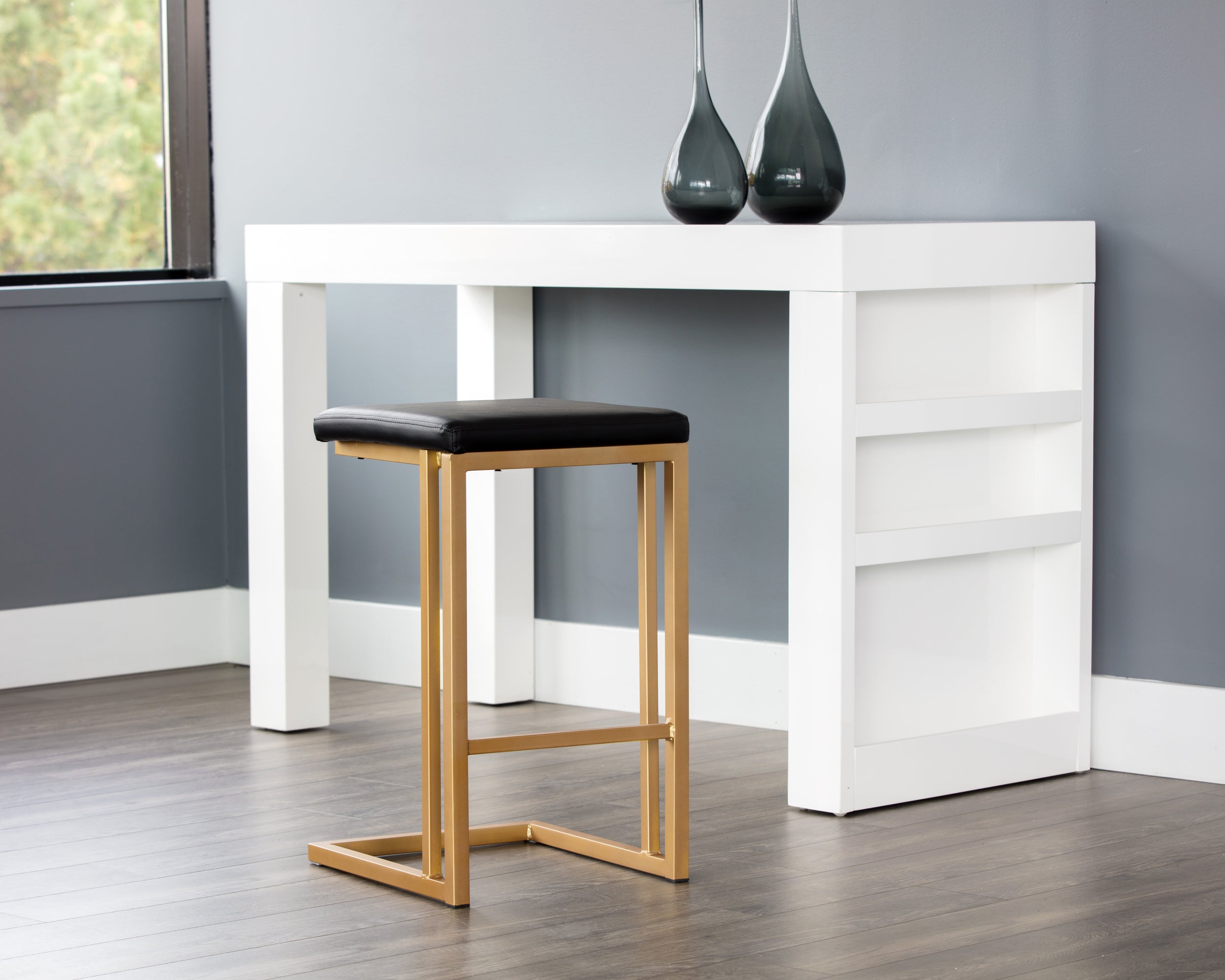 Boone Counter Stool - Champagne Gold  Onyx