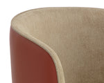 Asher Dining Armchair - Polo Club Toast / Dillon Chili