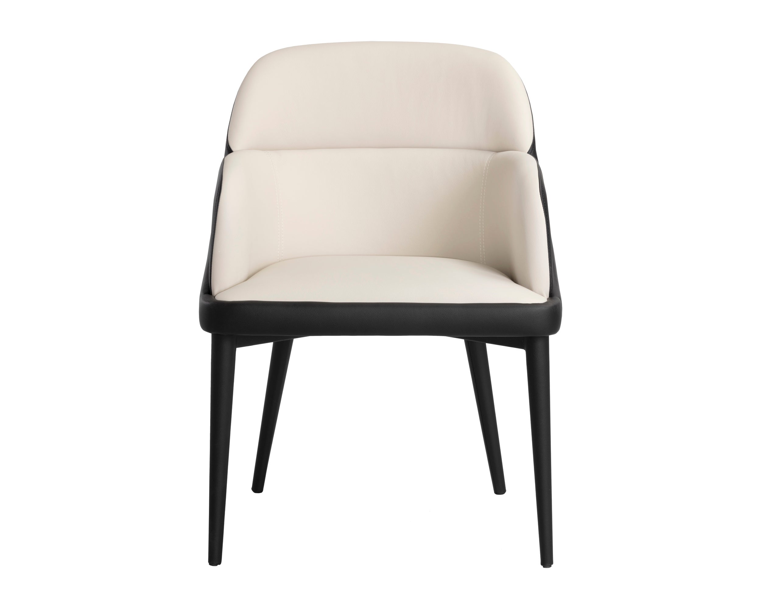 Hagan Dining Armchair - Dillon Cream / Dillon Black