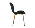 Lyla Dining Chair - Champagne Gold  Antique Black