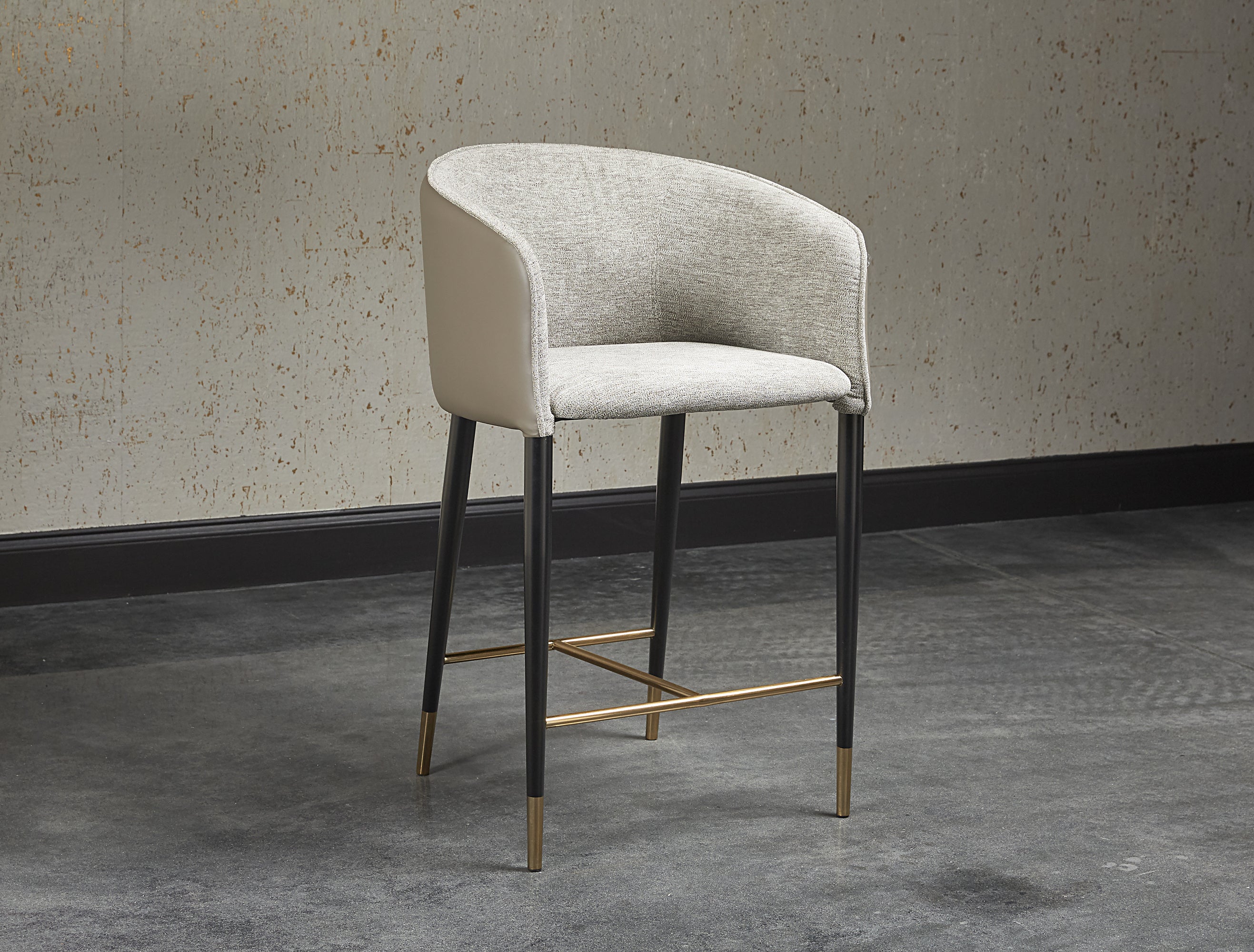 Asher Counter Stool - Flint Grey / Napa Taupe