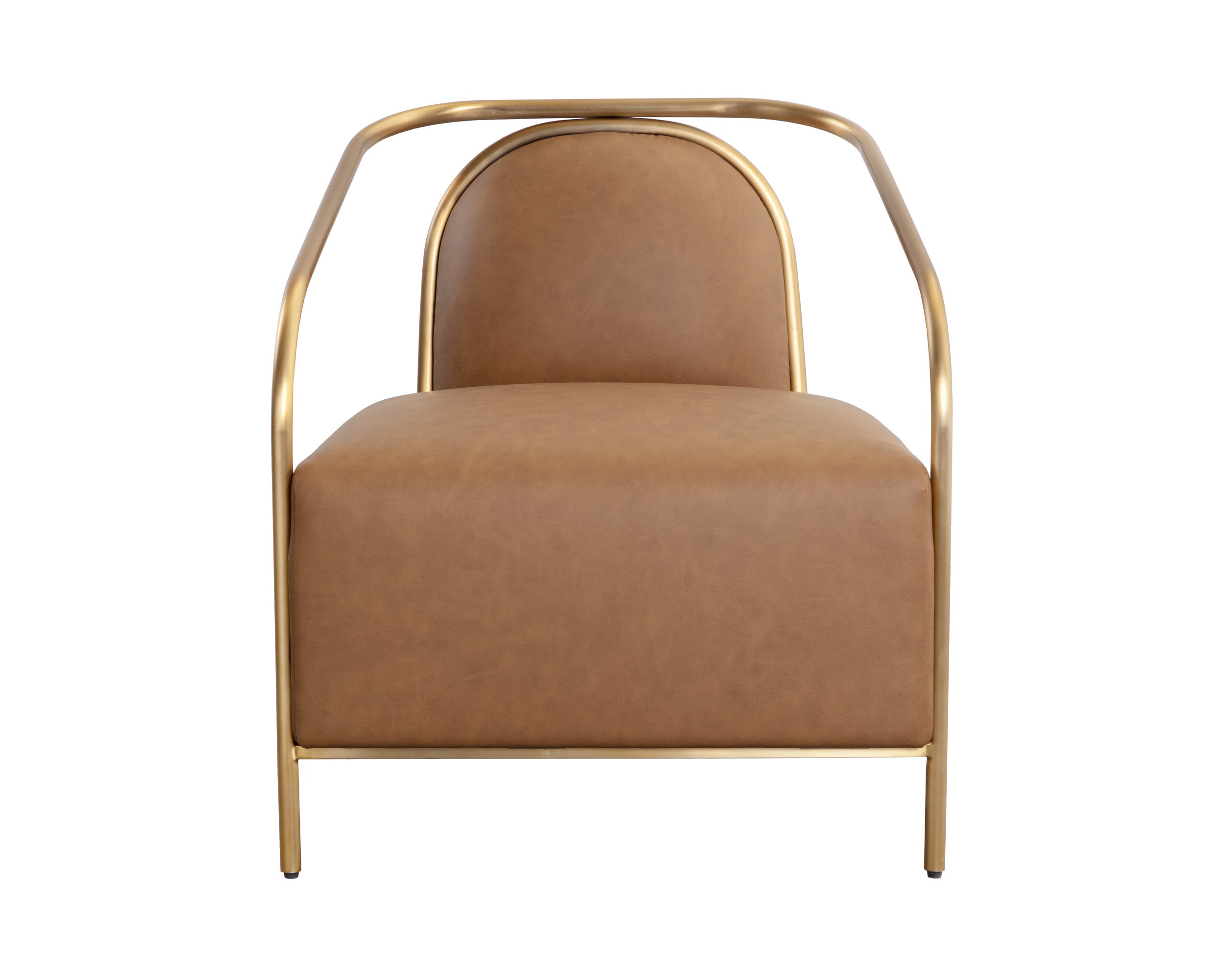 Cicero Lounge Chair - Milliken Cognac