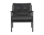 Gilmore Lounge Chair - Black  Black Leather