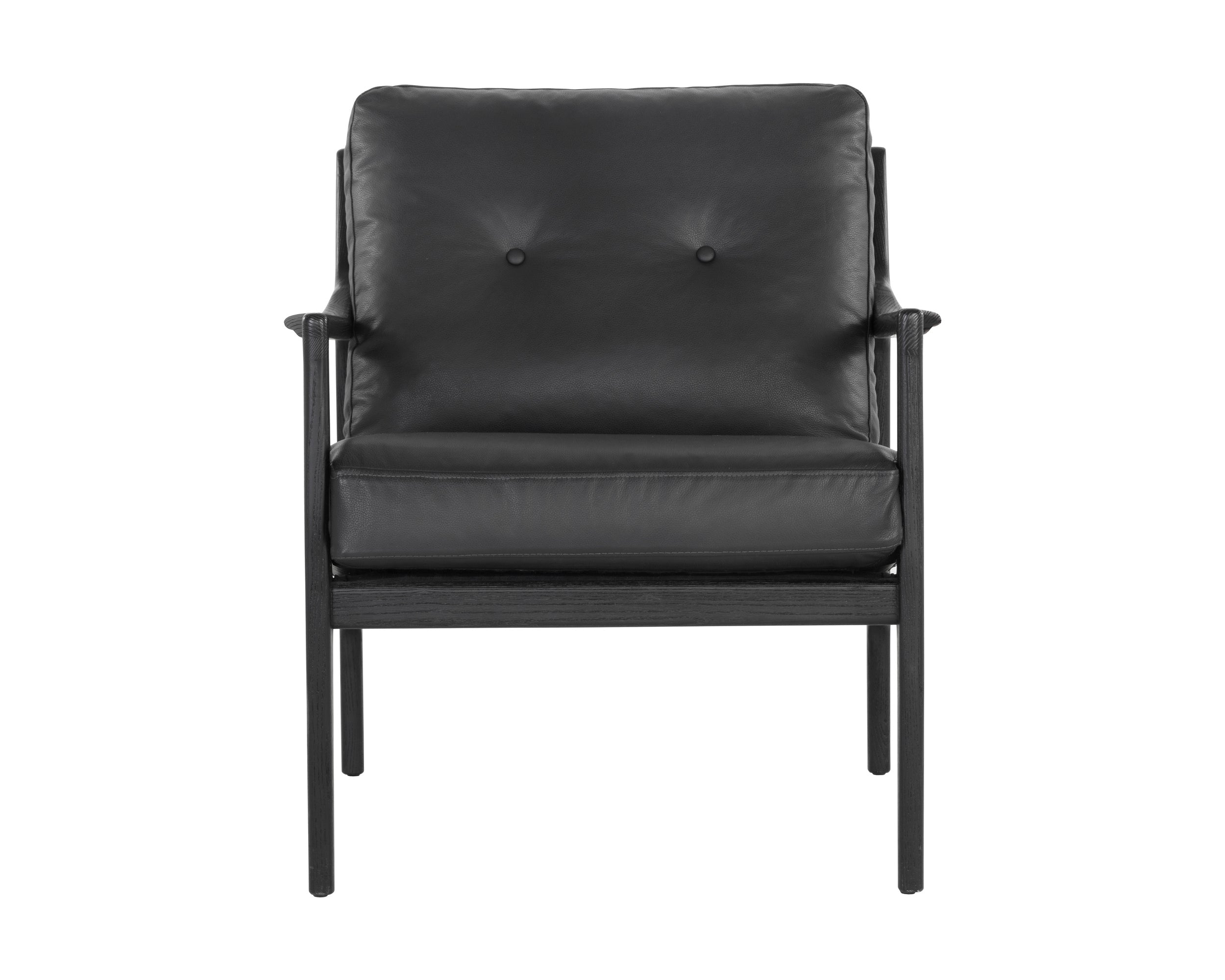 Gilmore Lounge Chair - Black  Black Leather