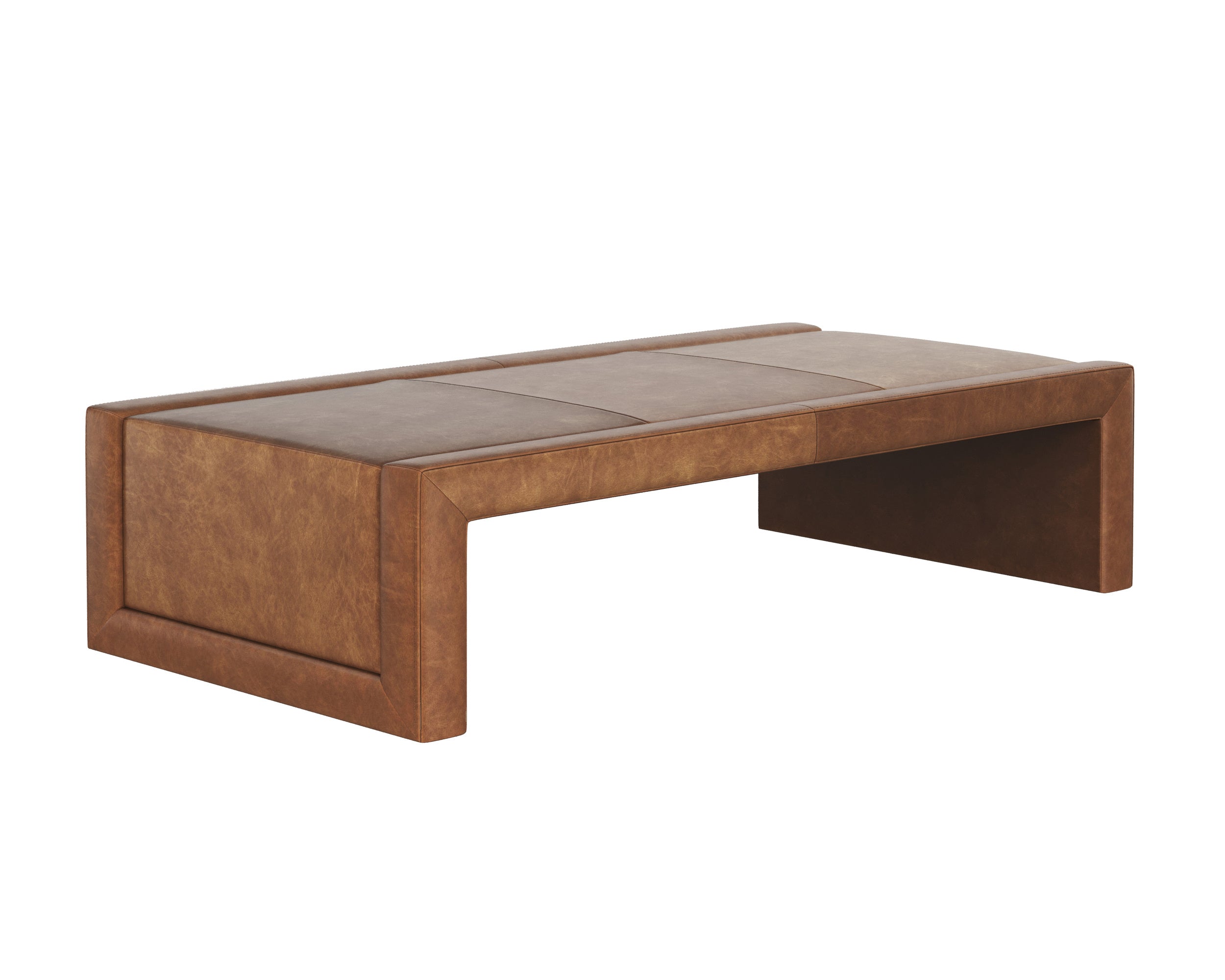 Barella Coffee Table - Cognac Leather