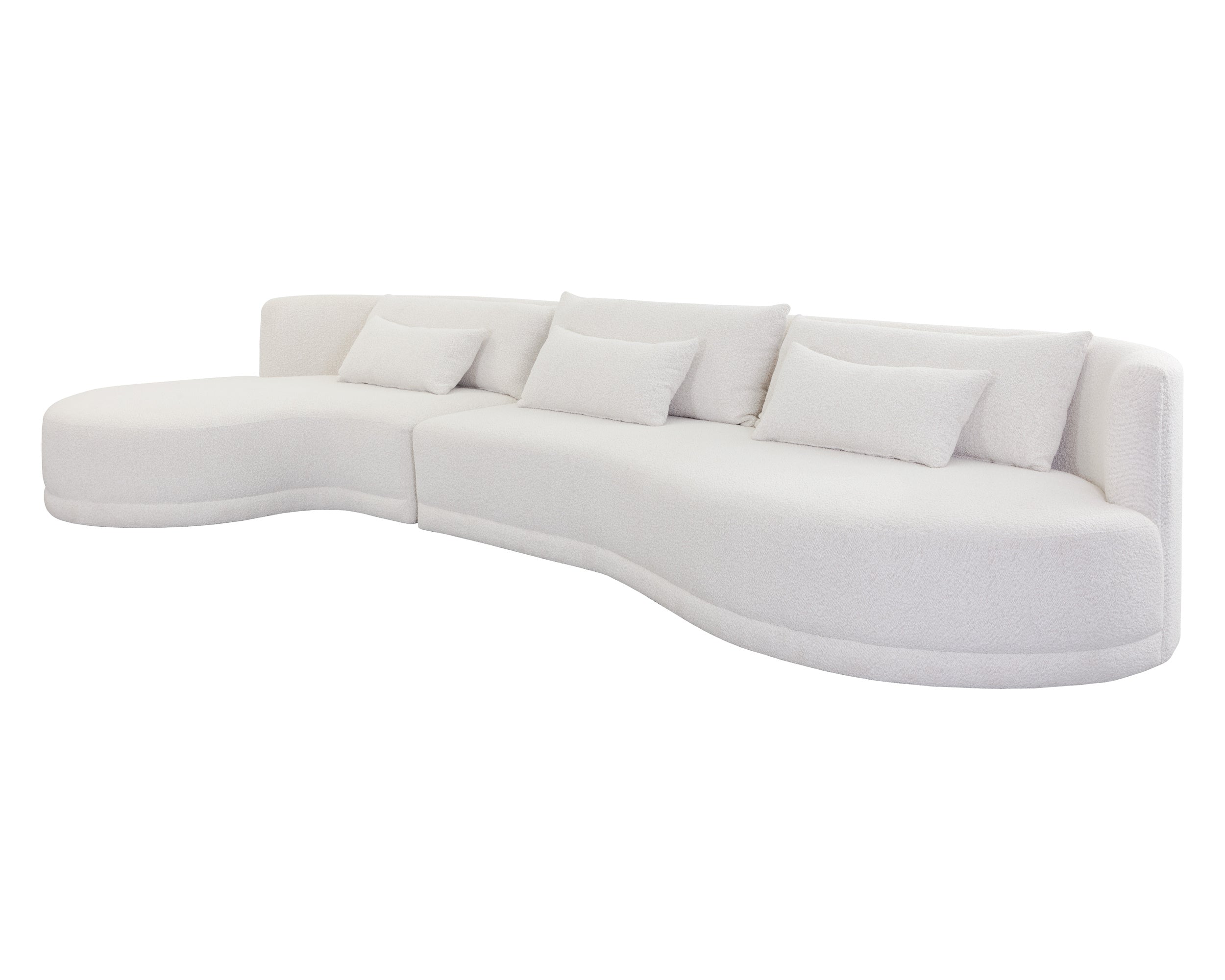 Laken Sofa Chaise - Laf  Copenhagen White