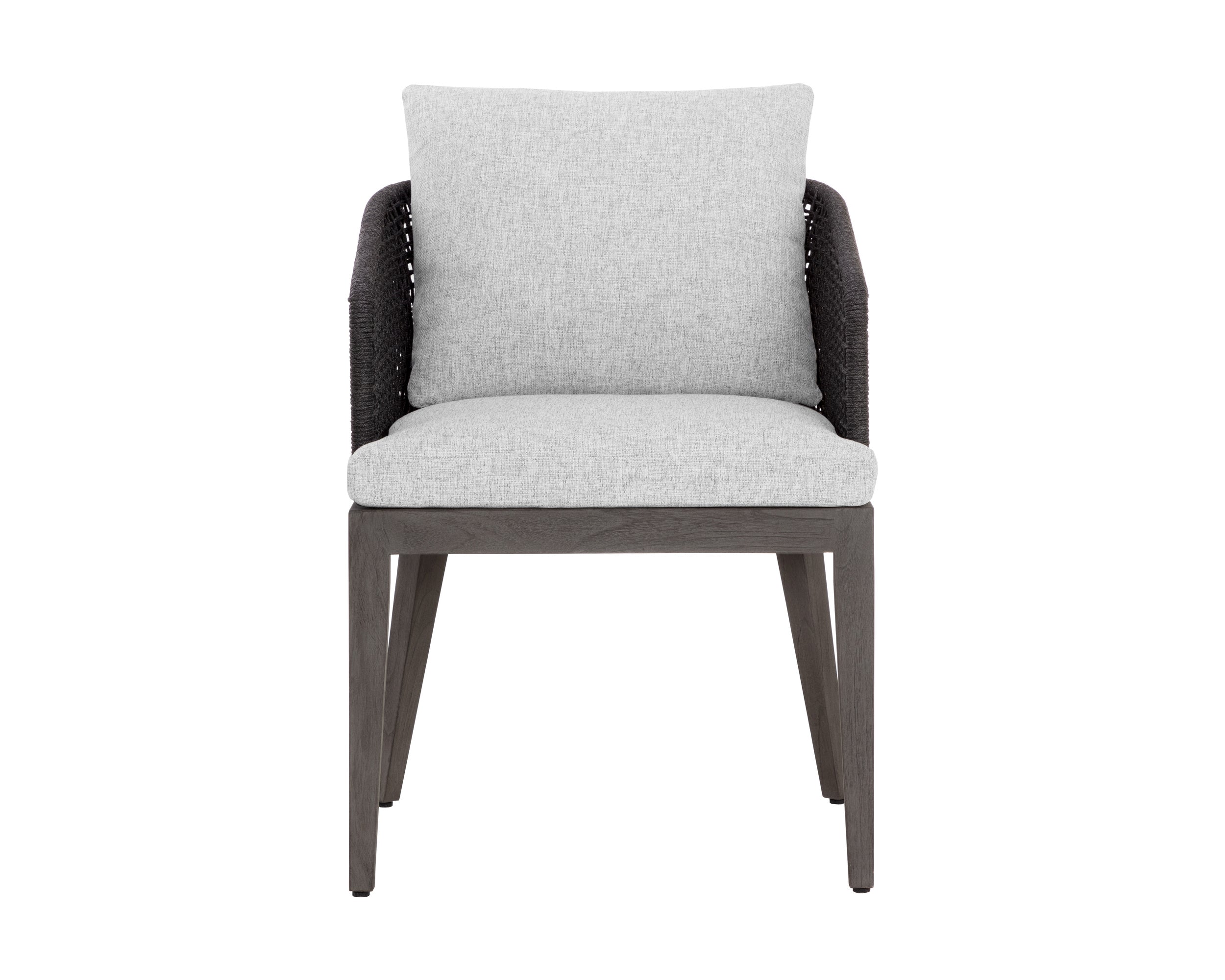 Capri Dining Armchair - Smoke Grey  Copacabana Marble