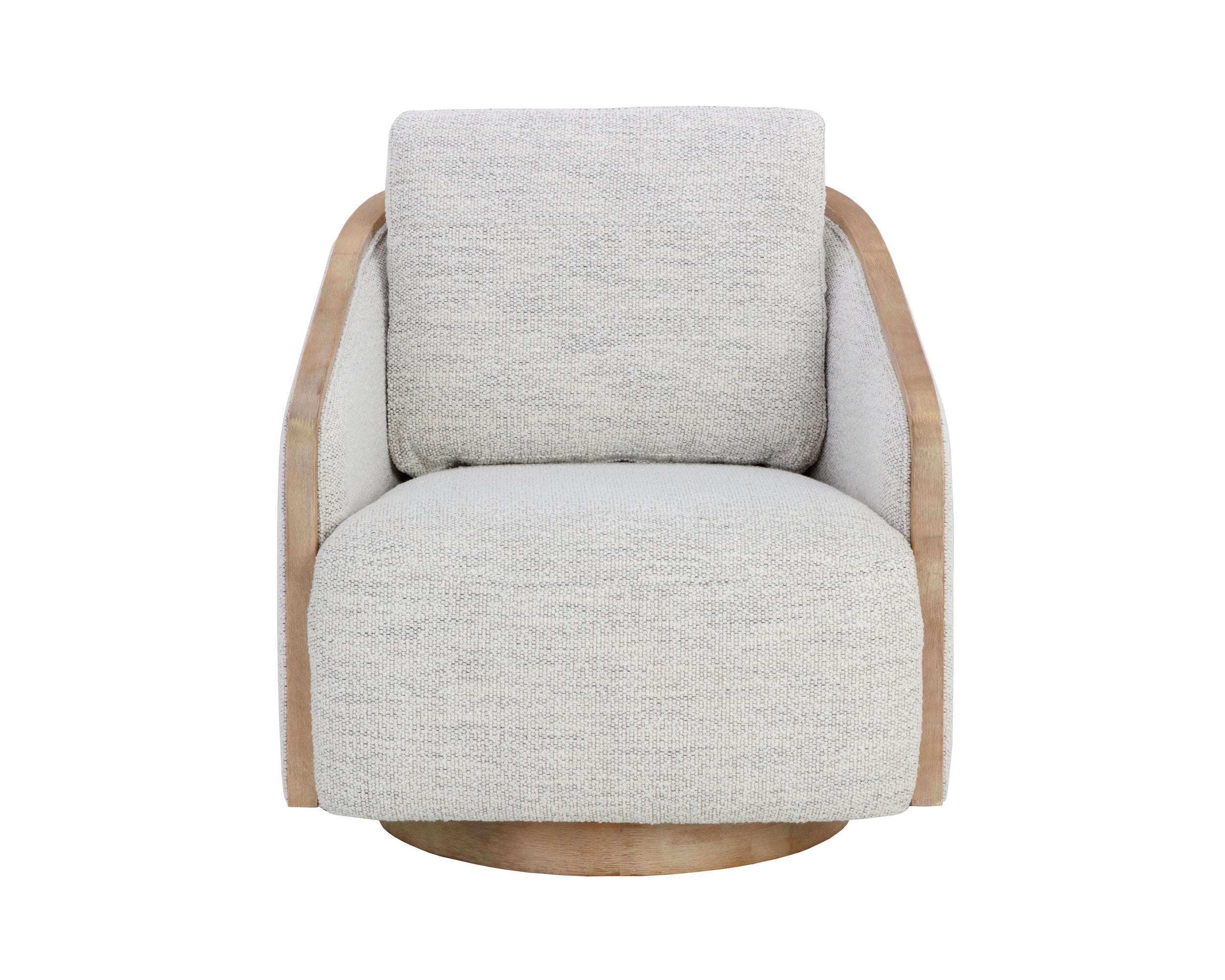 Tasia Swivel Lounge Chair - Merino Cotton