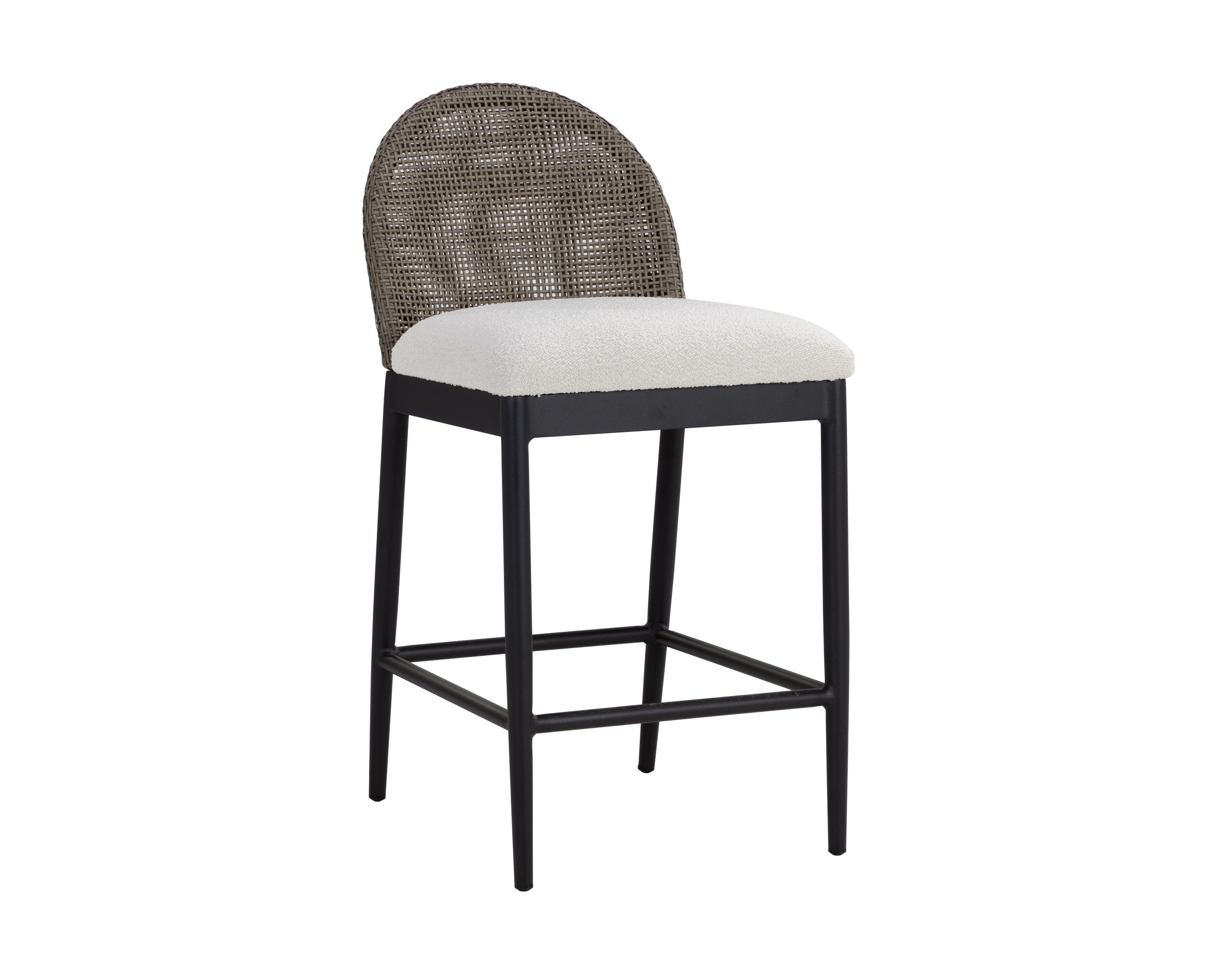 Calandri Counter Stool - Black  Louis Cream