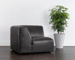 Watson Modular - Corner Chair  Marseille Black Leather