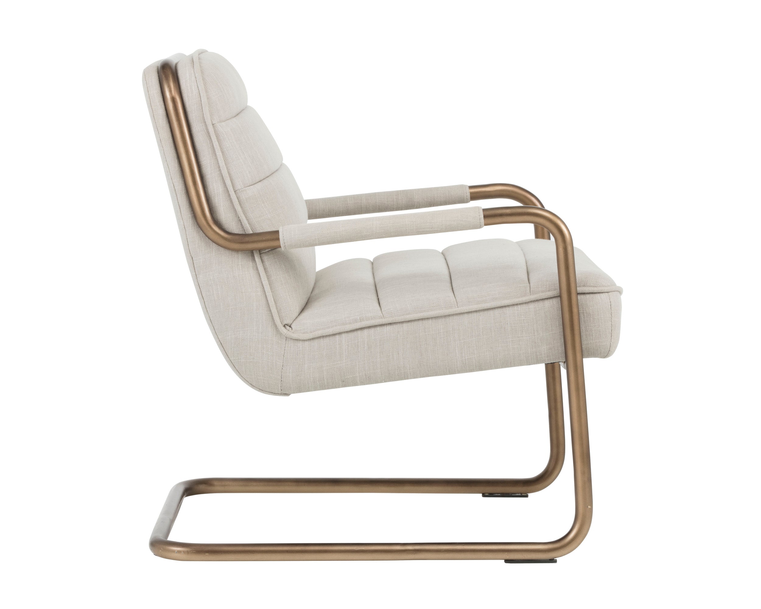 Lincoln Lounge Chair - Beige Linen