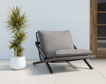 Bari Lounge Chair - Charcoal  Gracebay Grey