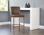 Leighland Barstool - Havana Dark Brown