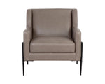 Talula Lounge Chair - Alpine Grey Leather