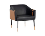 Carter Lounge Chair - Napa Black / Napa Cognac