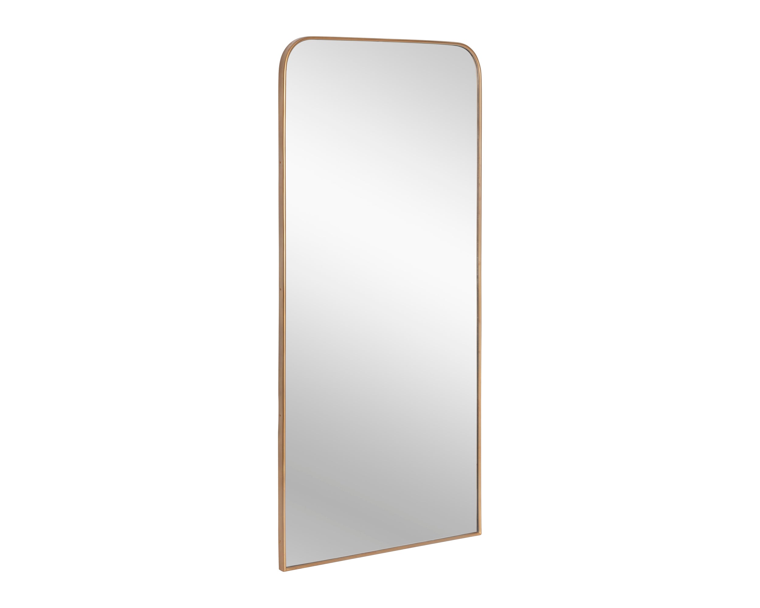 Calabasas Floor Mirror - Brass