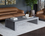 Barella Coffee Table - Vintage Charcoal Leather