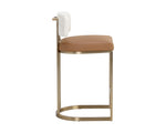 Larissa Counter Stool - Napa Cognac / Rhea Light Barley