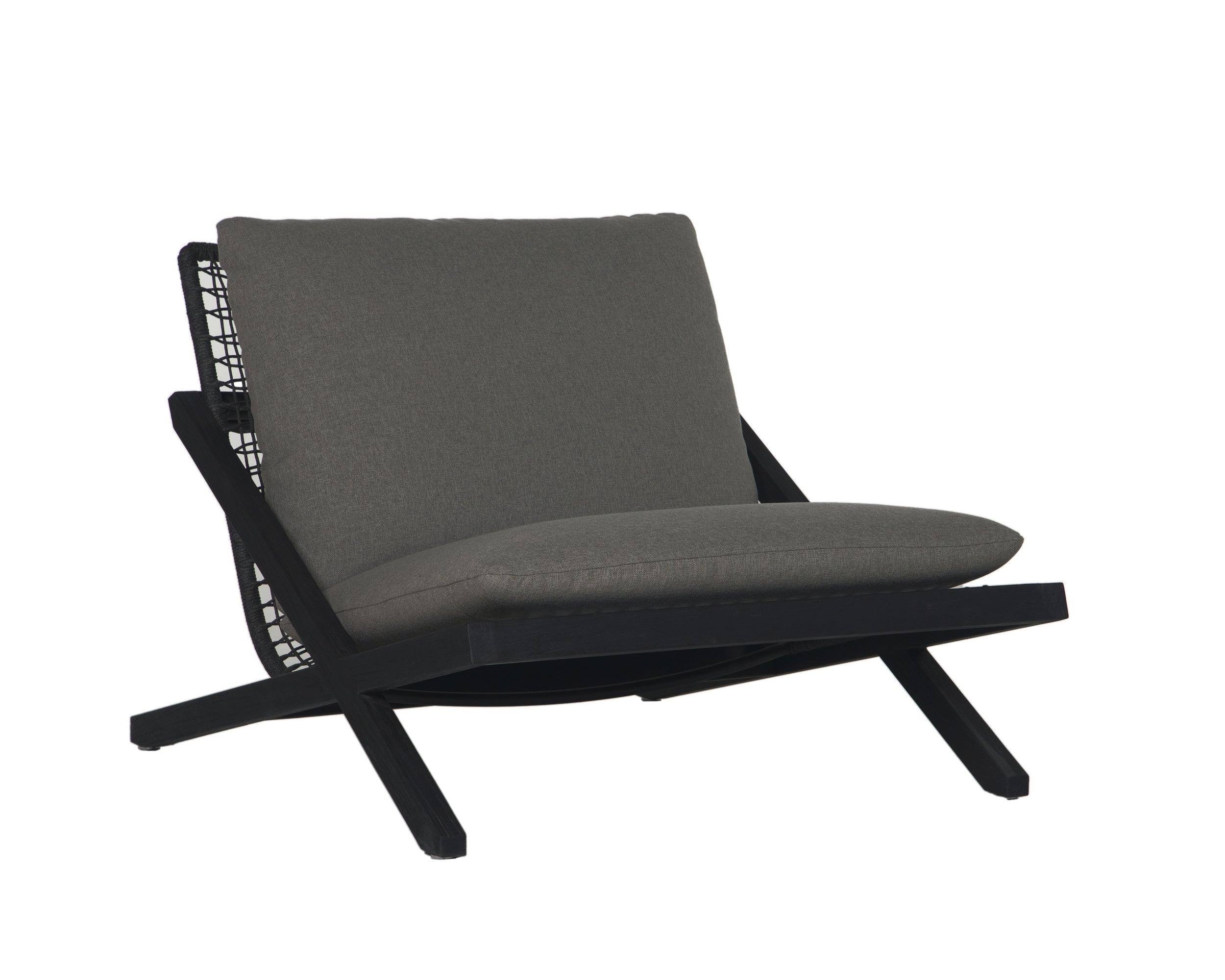 Bari Lounge Chair - Charcoal  Gracebay Grey