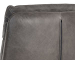 Cardona Swivel Lounge Chair - Gunmetal  Marseille Concrete Leather