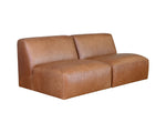 Watson Modular - Armless Chair  Marseille Camel Leather