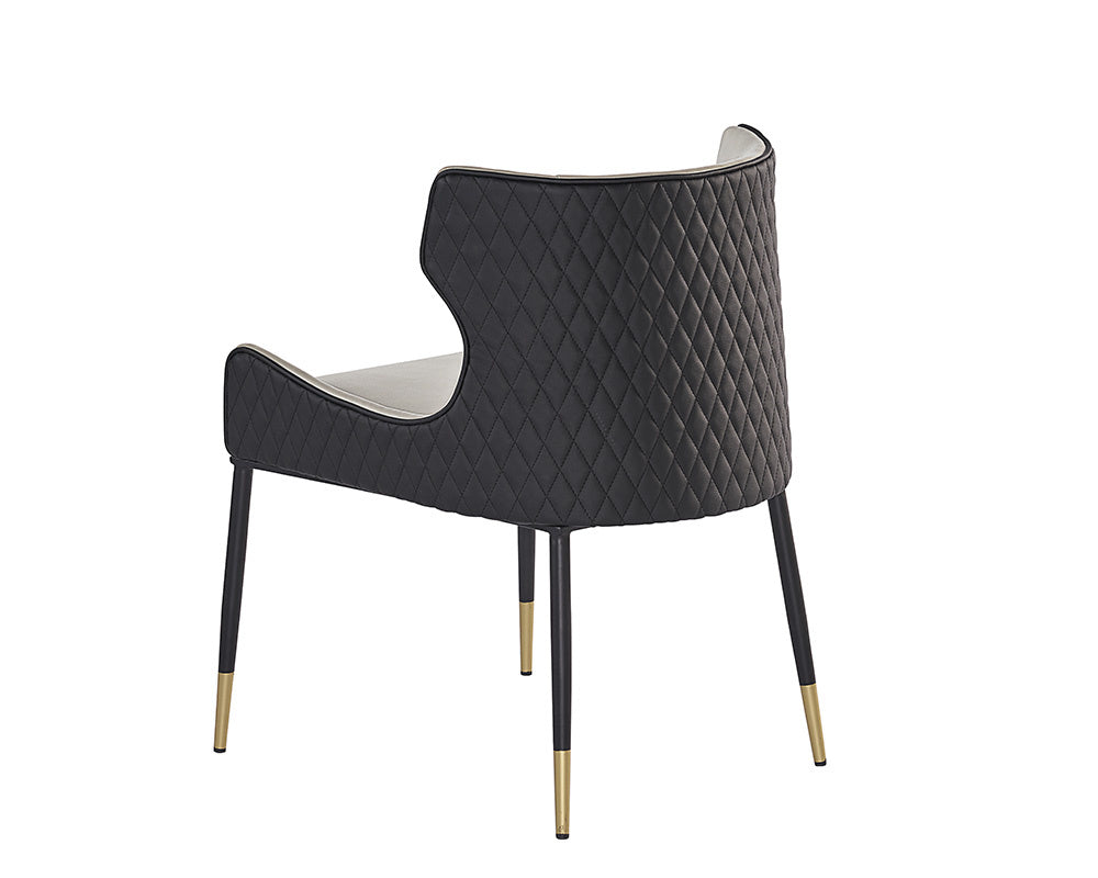 Gianni Dining Chair - Dillon Stratus / Dillon Black