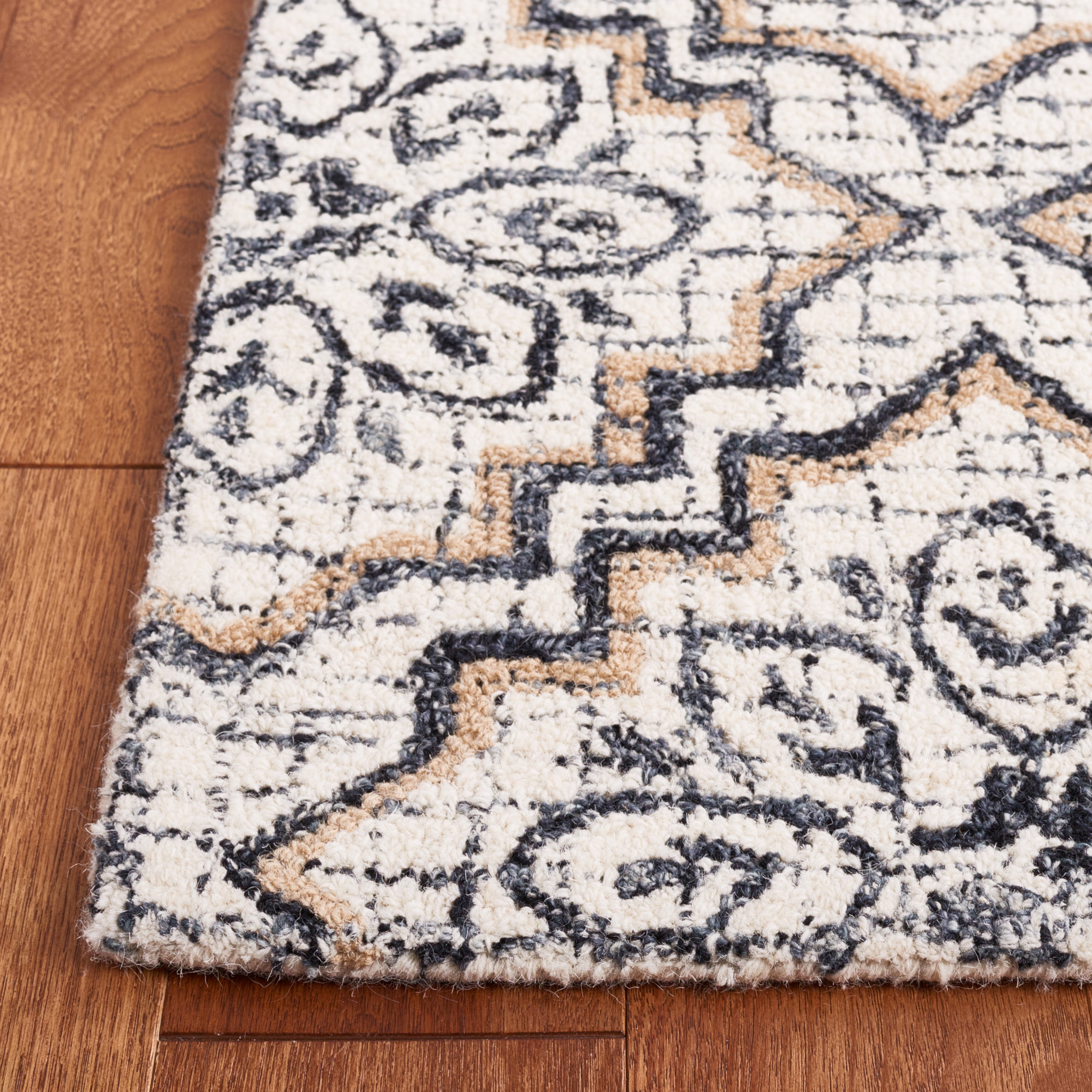 Safavieh Abstract 201 Rug, ABT201 - Ivory / Navy