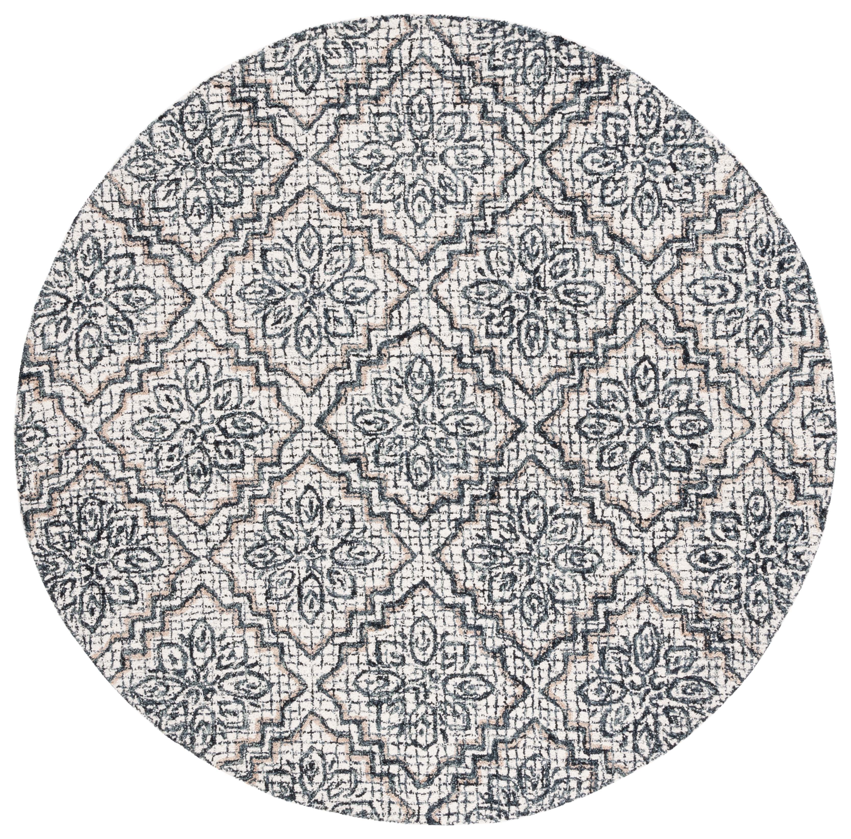 Safavieh Abstract 201 Rug, ABT201 - Ivory / Navy