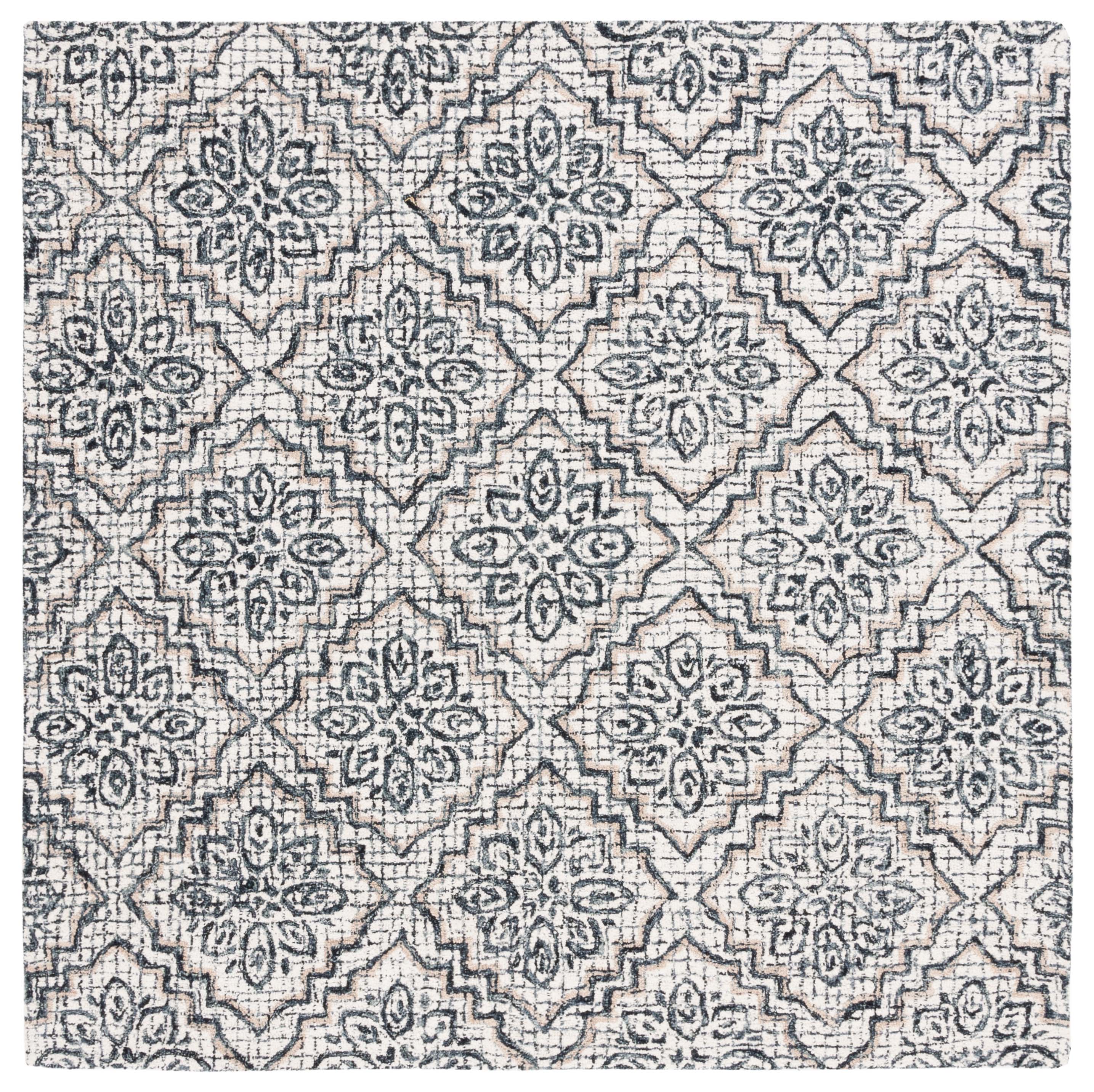 Safavieh Abstract 201 Rug, ABT201 - Ivory / Navy