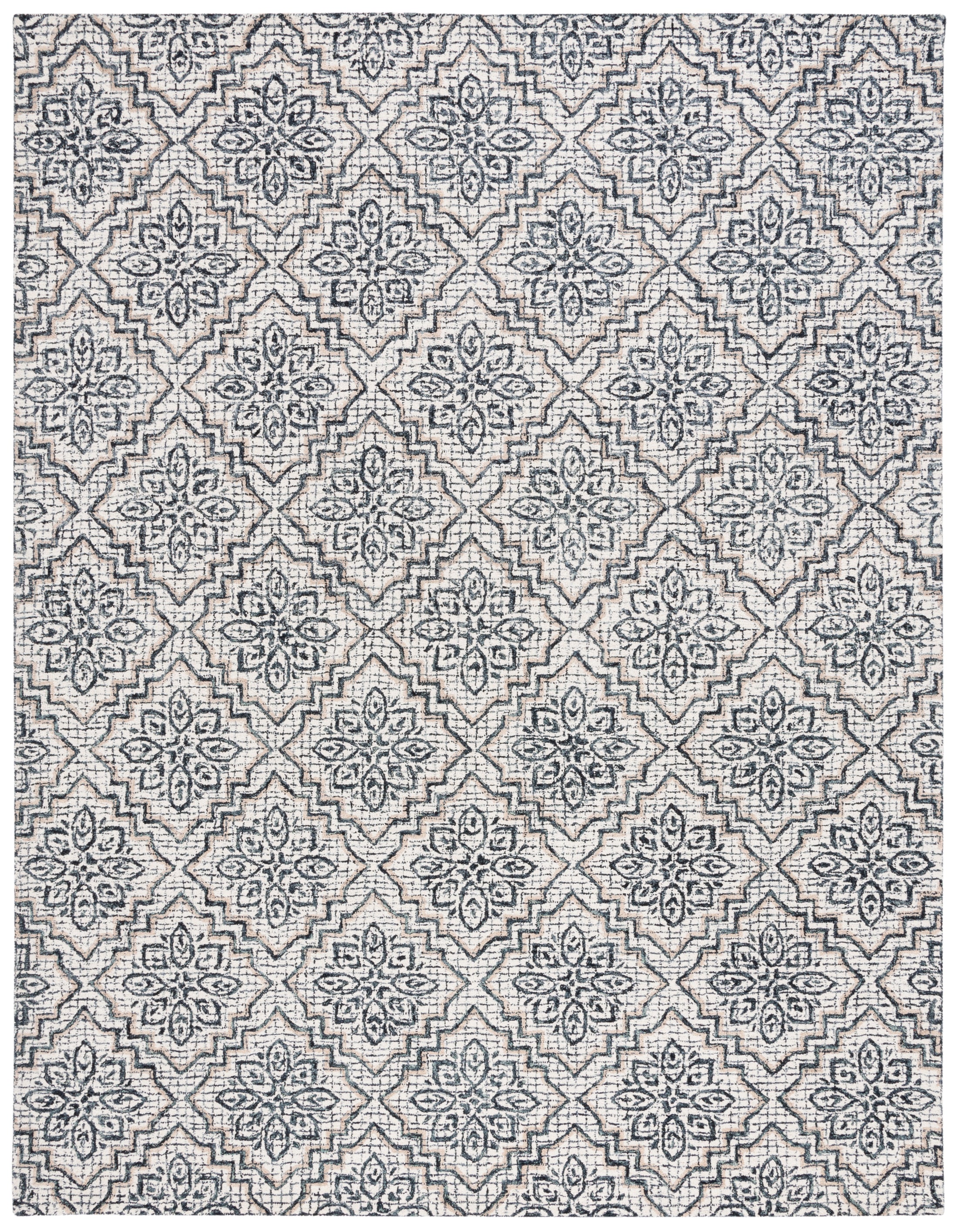 Safavieh Abstract 201 Rug, ABT201 - Ivory / Navy