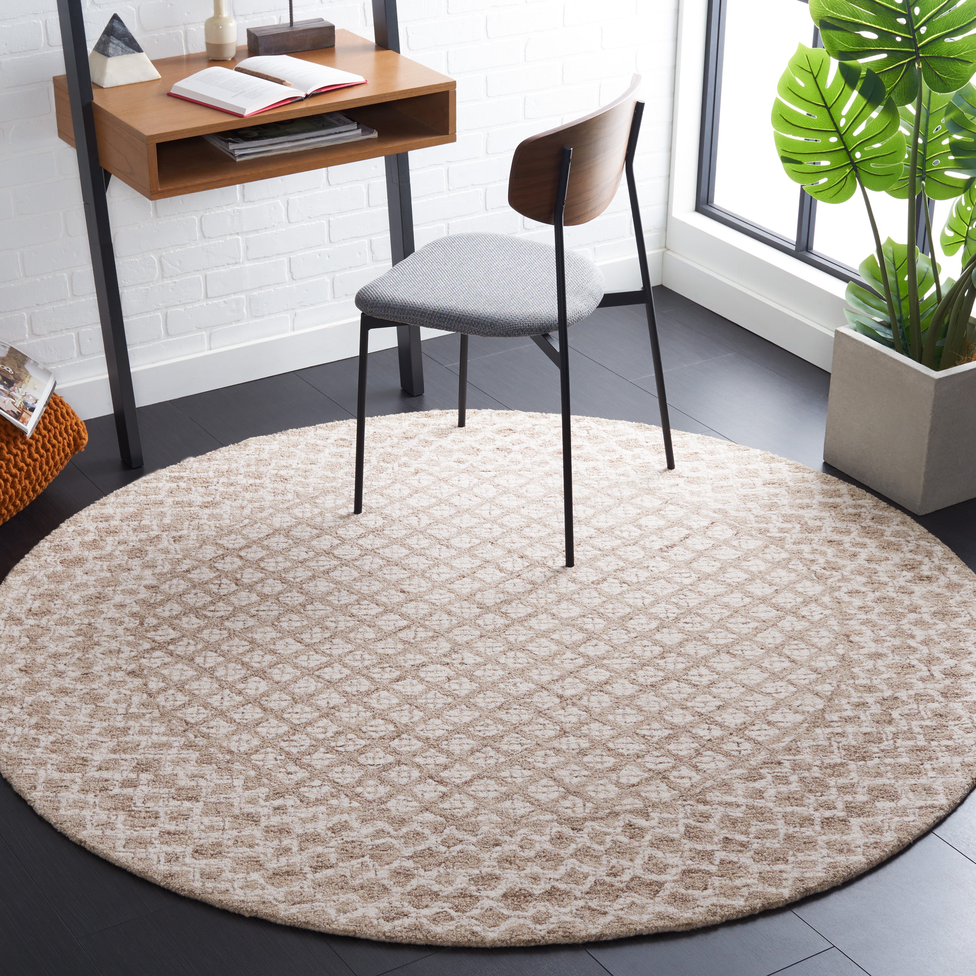 Safavieh Abstract 203 Rug, ABT203 - Ivory / Brown