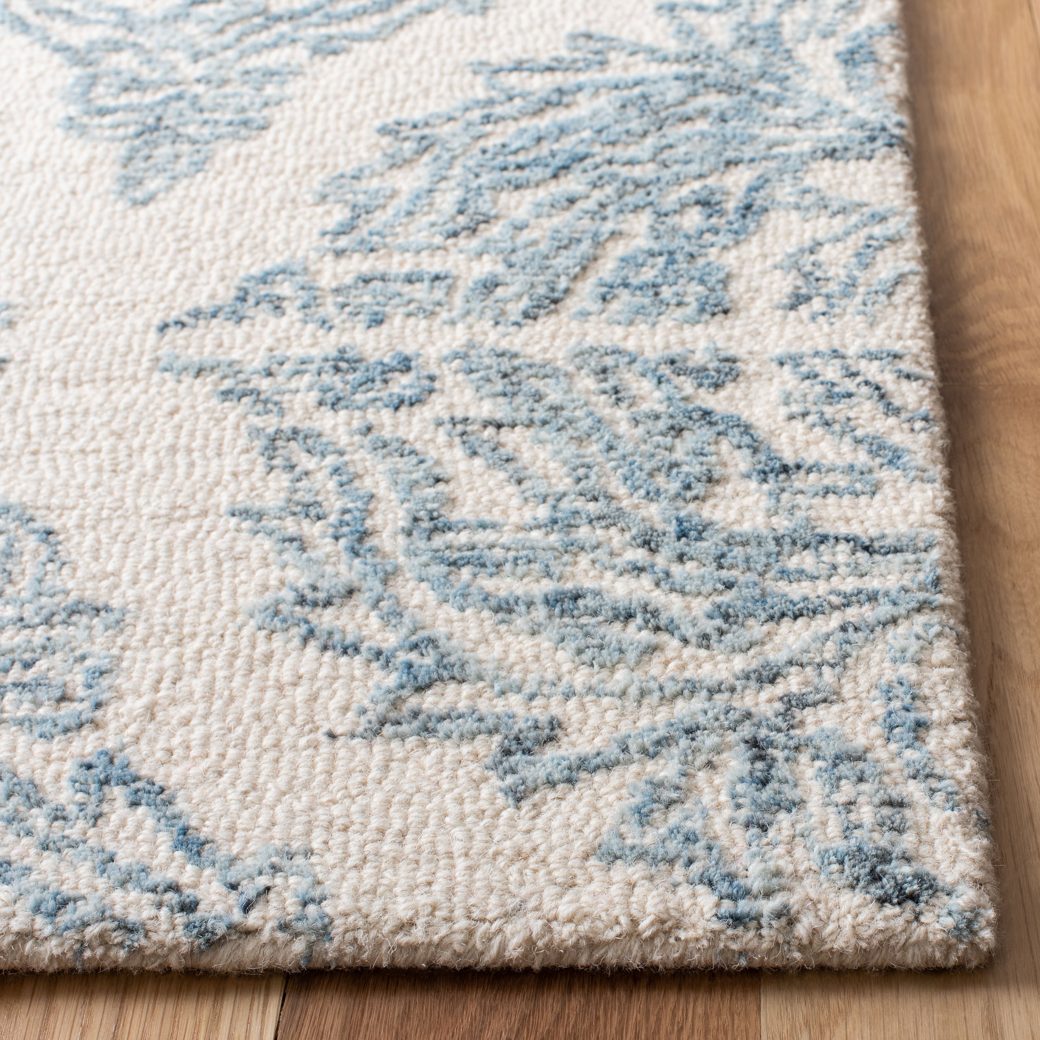 Safavieh Abstract 346 Rug, ABT346 - Ivory / Blue