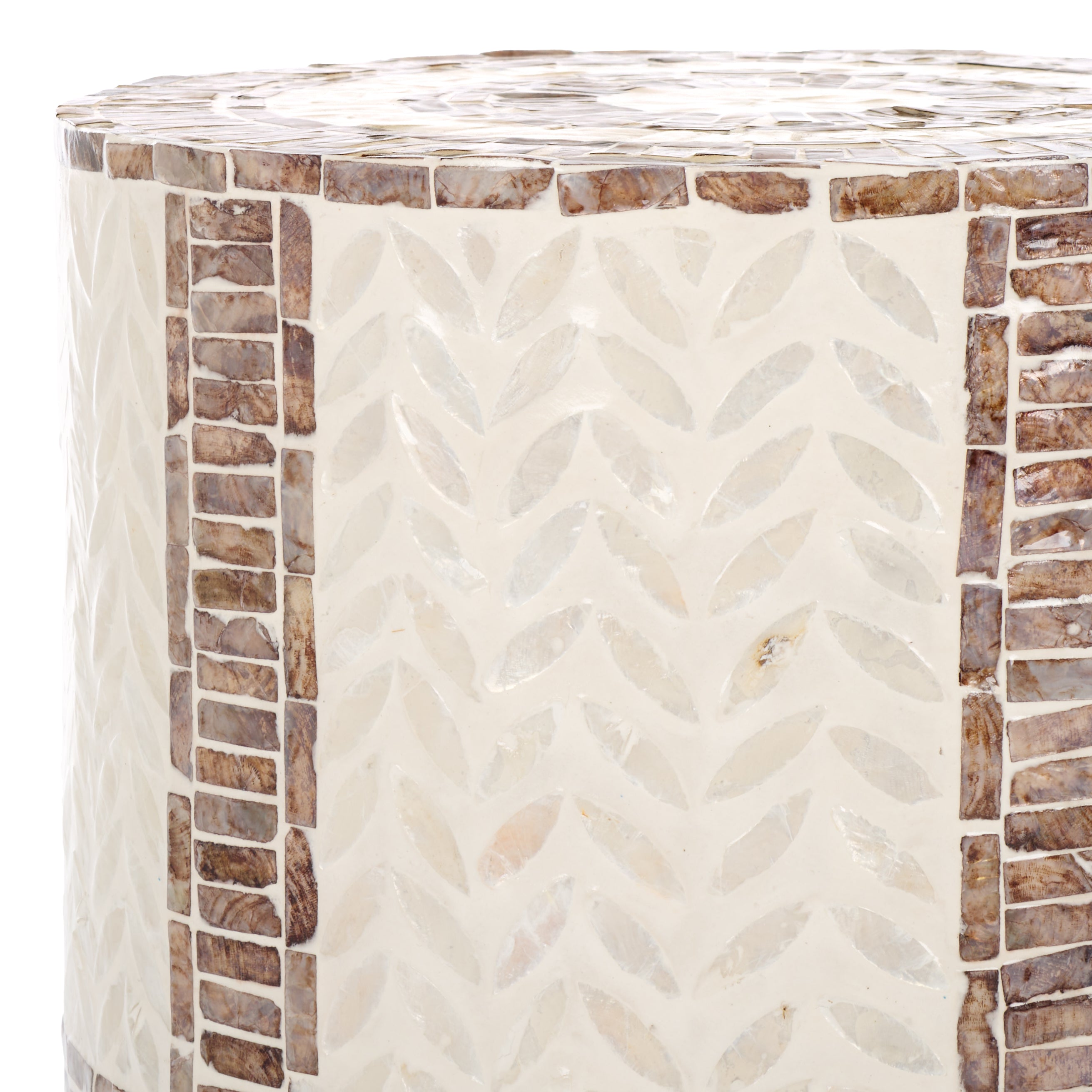 Safavieh Keary Round Accent Table, ACC1804 - White & Gold