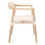 Safavieh Munro Leather Woven Accent Chair, ACH1005 - Natural / White