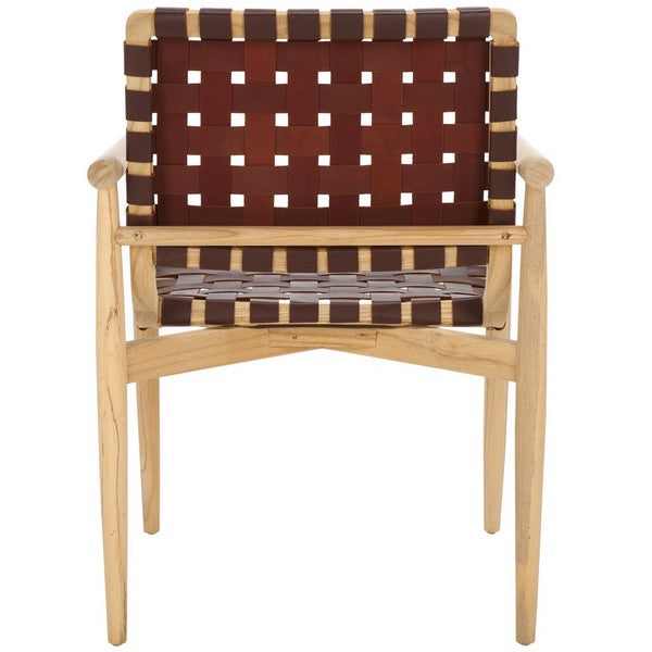 Safavieh Dionne Accent Chair, ACH1201 -Cognac / Natural