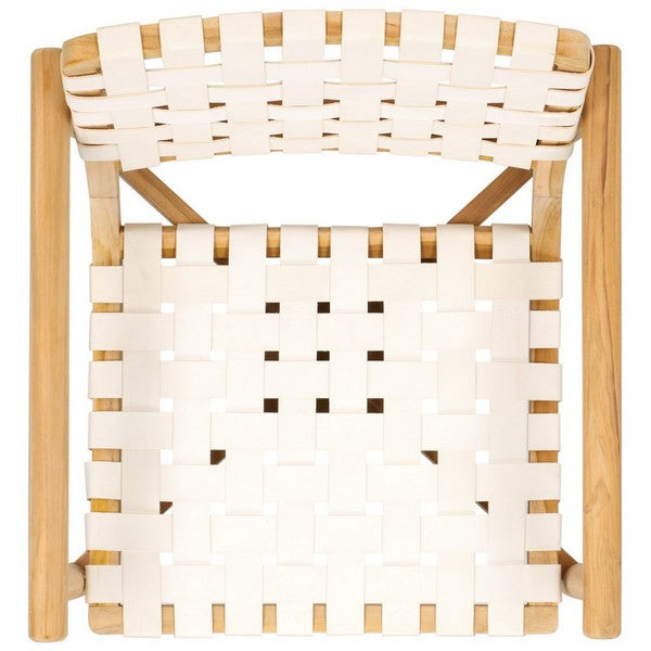 Safavieh Dionne Accent Chair, ACH1201 -White / Natural Teak