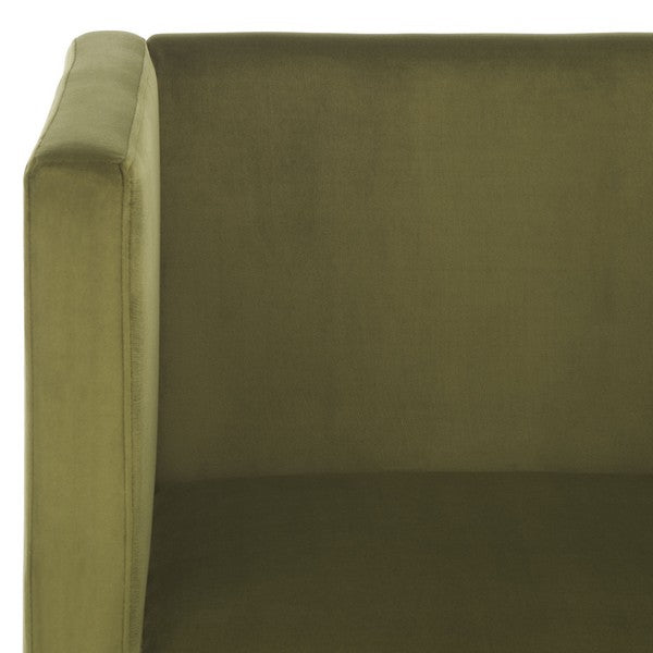 Safavieh Gisle Accent Chair, ACH4012 - Olive Green Velvet