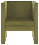 Safavieh Gisle Accent Chair, ACH4012 - Olive Green Velvet