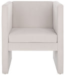 Safavieh Gisle Accent Chair, ACH4012 - Light Grey Velvet