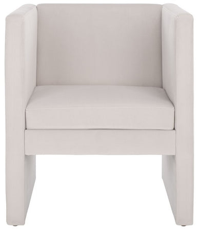 Safavieh Gisle Accent Chair, ACH4012 - Light Grey Velvet