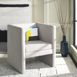 Safavieh Gisle Accent Chair, ACH4012 - Light Grey Velvet