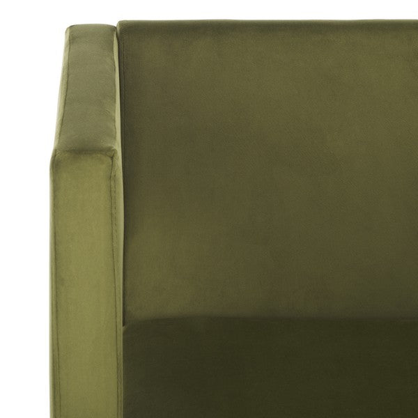 Safavieh Vidar Accent Chair, ACH4013 - Olive Green Velvet