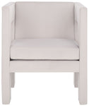 Safavieh Vidar Accent Chair, ACH4013 - Light Grey Velvet