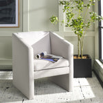 Safavieh Ylva Accent Chair, ACH4015 - Light Grey Velvet